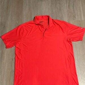 Nike Men's Vibrant Red Polo Shirt